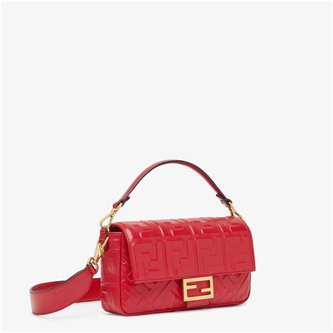 fendi red bag|fendi baguette second hand.